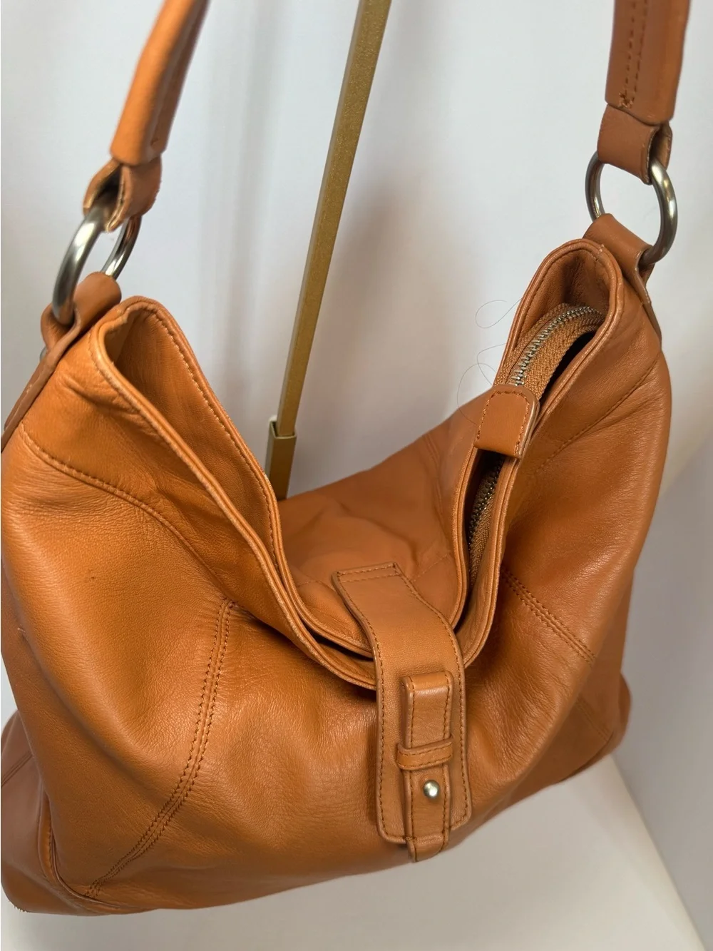BEAUTIFUL Vintage Coldwater Creek Buttery Soft Leather Hobo Shoulder Bag